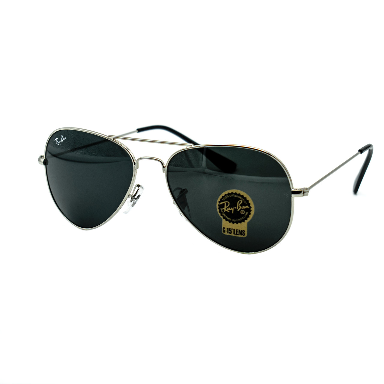 Окуляри Ray Ban Aviator чорні (скло)