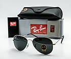 Окуляри Ray Ban Aviator чорні (скло), фото 4