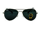 Окуляри Ray Ban Aviator Carbon silver black, фото 3