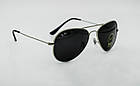 Окуляри Ray Ban Aviator Carbon silver black, фото 4