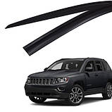 Дефлектори вікон, вітровики Jeep Compass 2006-2017 6шт. (Autoclover/Корея), фото 11