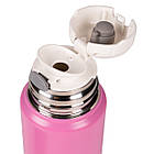 Термос Yes Fusion з чашкою, 420 мл, рожевий, фото 4