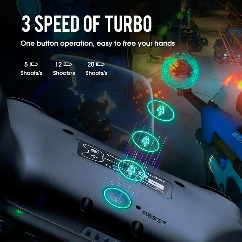 Бездротовий геймпад джойстик Onikuma Six-Axis Doub для Android/PC/TV/VR Box/PS3 Black Фото №3 Бездротовий геймпад джойстик Onikuma Six-Axis Doub для Android/PC/TV/VR Box/PS3 Black дивитися зображення №3