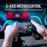 Бездротовий геймпад джойстик Onikuma Six-Axis Doub для Android/PC/TV/VR Box/PS3 Black, фото 3