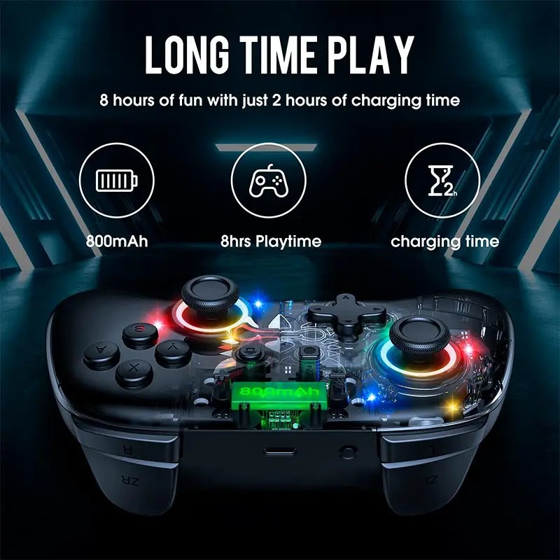 Бездротовий геймпад джойстик Onikuma Six-Axis Doub для Android/PC/TV/VR Box/PS3 Black Фото №5 Бездротовий геймпад джойстик Onikuma Six-Axis Doub для Android/PC/TV/VR Box/PS3 Black дивитися зображення №5