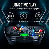 Бездротовий геймпад джойстик Onikuma Six-Axis Doub для Android/PC/TV/VR Box/PS3 Black, фото 6