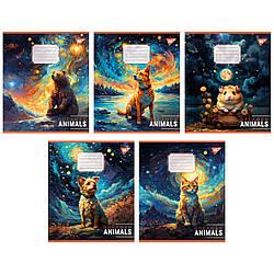 Зошит для записів Yes Dreamer animals 60 аркушів клітинка, 10 шт/уп.