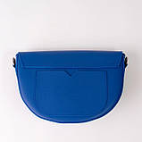 Жіноча сумка напівкругла через плече у 7-и кольорах. Синій, фото 2