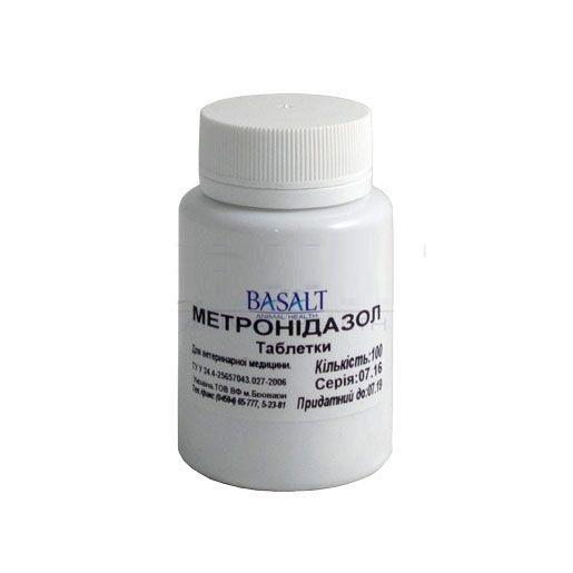 Метронідазол 250 мг (Базальт) антибіотик, 100 таблеток