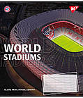 Зошит шкільний Yes World stadium 24 аркушів лінія, 20 шт/уп., фото 7