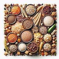 Злаки, бобові, пластівці