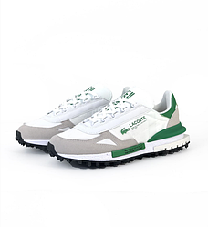 Чоловічі кросівки lacoste Elite Active White green кеди взуття Лакоста білі зеленим світлі весна літо