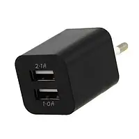 Универсальный адаптер 2USB 2,1A (2100) компактный HS