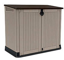 Госпблок садовий пластиковий Keter Store-It-Out Midi 845 л для зберігання речей капучино 17210426