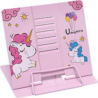 KR Подставка для книг "Unicorn" LTS-YD1001 металлическая (Pink)