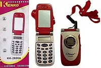 Калькулятор Телефон Раскладушка + Зеркало, Электронный на Шнурке, Kenko KK 2606 A HS HS