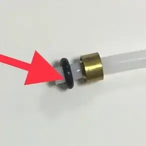 Гумове ущільнювальне кільце для кавомашини Delonghi під трубку 7.7x 3.85x 2mm Оригінал 5313217701, фото 3