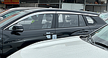 Дефлектори вікон хромовані, вітровики Toyota Corolla Cross 2022- (6шт/Autoclover/Південна Корея), фото 6