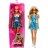 Кукла Barbie "Модница" в комбинезоне с шортами под джинсу и с ремнем GRB65