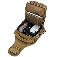 Нагрудная мужская сумка тактическая тканевая | Рюкзак тактический городской | Рюкзаки JY-418 мужские военные