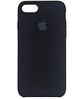(Укр ) Силіконовий чохол з мікрофіброю Silicone Case Original для iPhone 7 / 8 / SE 2020- чорний