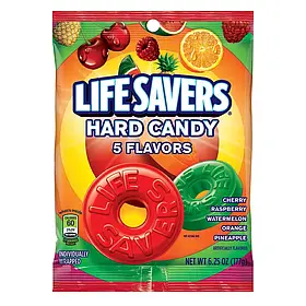 Льодяники Life Saves Hard Candy 5 flavor 177g