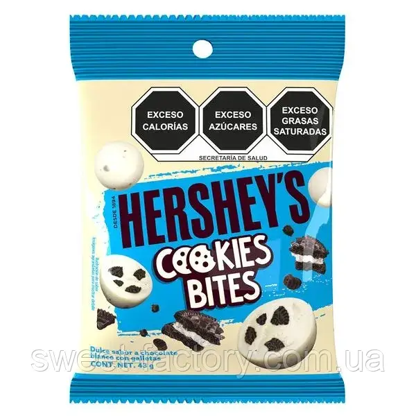 Шоколадні цукерки Hershey's Cookies Bites 43g