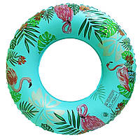 KR Детский надувной круг "Фламинго" LA19011-2, 60 см, синий (Голубой)