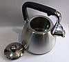 Чайник зі свистком нержавіюча сталь Maestro MR-1327 сріблястий 3л, фото 5