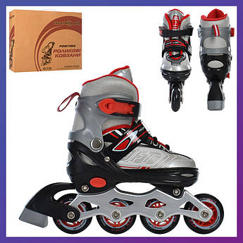 Ролики дитячі розсувні Profi A 4147-SR розмір 31-34 Червоний