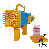 Автомат мильні бульбашки Базука Bazooka з підсвічуванням на акумуляторі на 60 отворів Бластер 112, фото 5