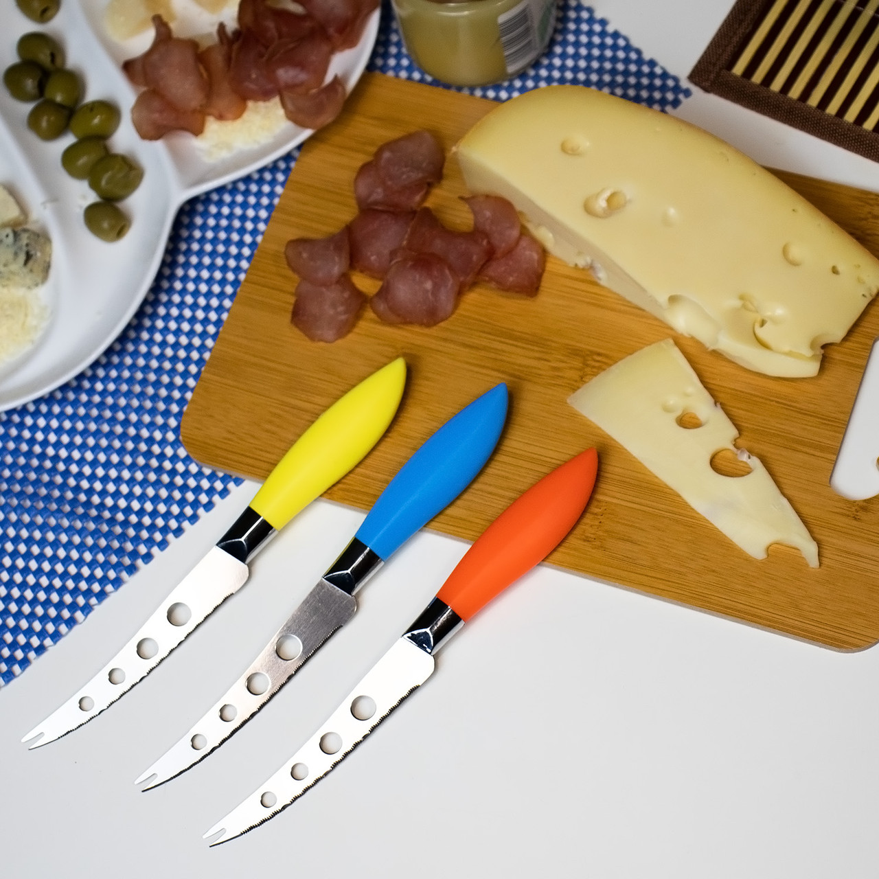 Ніж для сиру з пластиковою ручкою L 21.5 см лезо 11 см