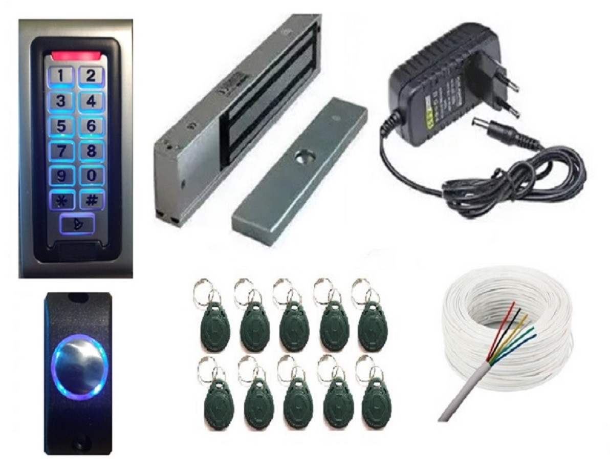 Електромагнітний замок з кодовой клавіатурой. повний комплект, фото 1