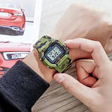 Годинники чоловічі для плавання SKMEI 1628CMGN, Годинники для подорожей Спортивно-тактичні IZ-62, фото 6