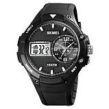 Брендові наручні чоловічі кварцові годинники SKMEI 1761BKWT, Наручні чоловічі класичні бізнес-годинники YA-87, фото 8
