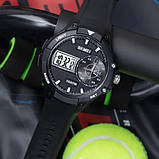 Брендові наручні чоловічі кварцові годинники SKMEI 1761BKWT, Наручні чоловічі класичні бізнес-годинники YA-87, фото 5