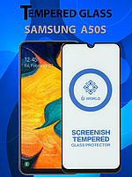 Защитное стекло для Samsung A50s , Самсунг А50с ( Premium Tempered 6D Glass )