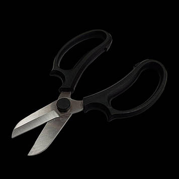 Ножиці масивні з великими ручками, 18 см, чорні