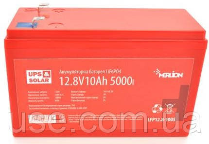 Літієвий акумулятор 12V 10Ah, тяговий, 12V, 10 а*год, аг, літій-залізо-фосфатний,  LiFePO4