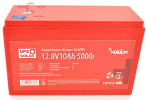 Літієвий акумулятор 12V 10Ah, 12В, 12Вольт, 10 А‧год, ач, тяговий, літій-залізо-фосфатний, Li-IP