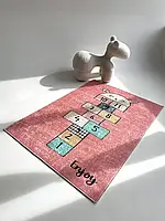 Детский гипоаллергенный безворсовый ковер "Класики Енджой" 100х160, коврик в детскую, опт, дроп