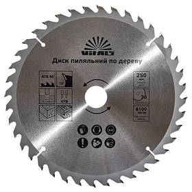 Диск пиляльний Vitals для дерева 250x30/25.4, ATB 40 — MegaLavka