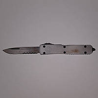 Microtech - Signature - Ultratech S/E SAD Sandtrooper Deep Engraved Partial Serrated