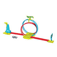 Игровой набор Hot Wheels Neon Speeders Laser Stunt Slamway Trackset Неон Mattel