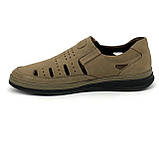 Шкіряні бежеві чоловічі сандалі літо Міда 130774(10) 40, фото 2