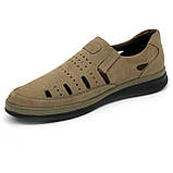 Шкіряні бежеві чоловічі сандалі літо Міда 130774(10) 40, фото 8