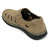 Шкіряні бежеві чоловічі сандалі літо Міда 130774(10) 40, фото 5