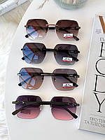 Женские солнцезащитные безоправные очки no logo в разных цветах