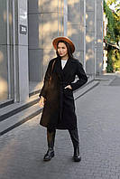 Жіноче кашемірове пальто реглан Чорний S-M