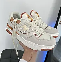 Женские весенние кроссовки New Balance 550 White Orange